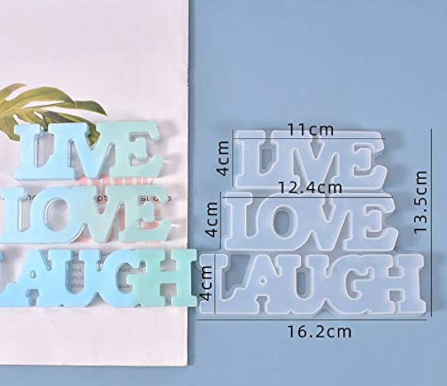 Live Laugh Love Stackable - Green