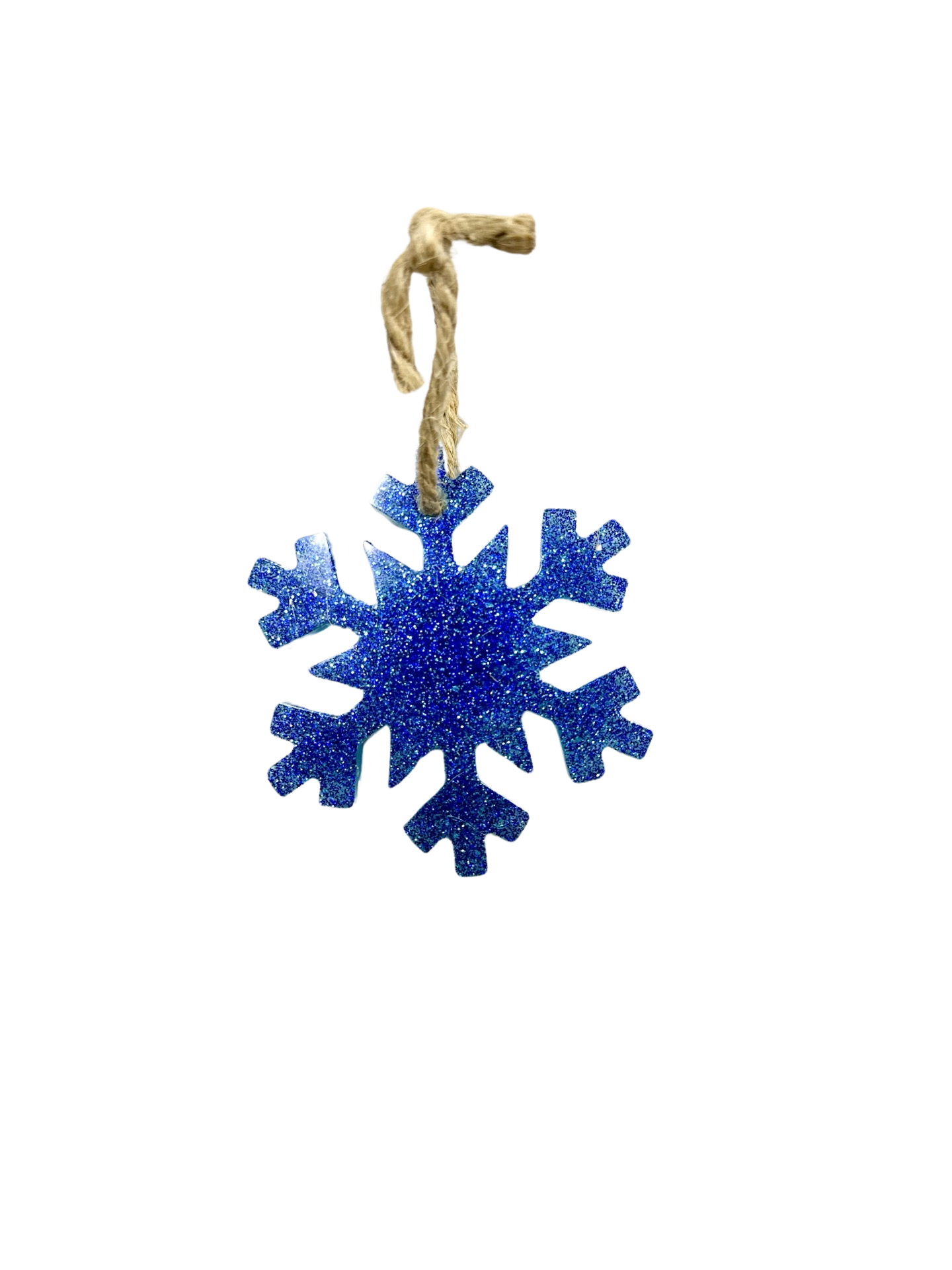 Blue Snowflake Christmas Ornament