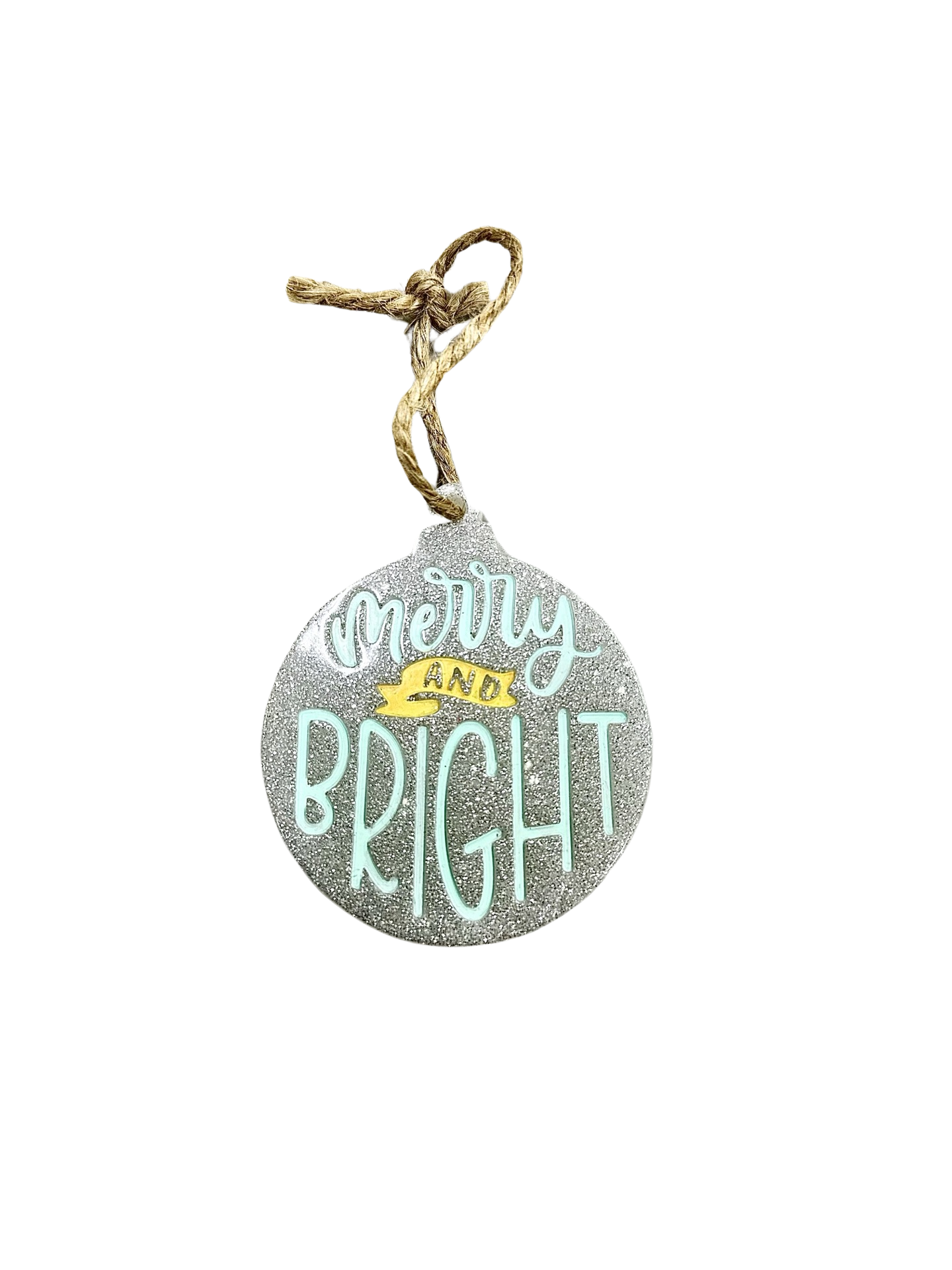 Merry and Bright Christmas Ornament