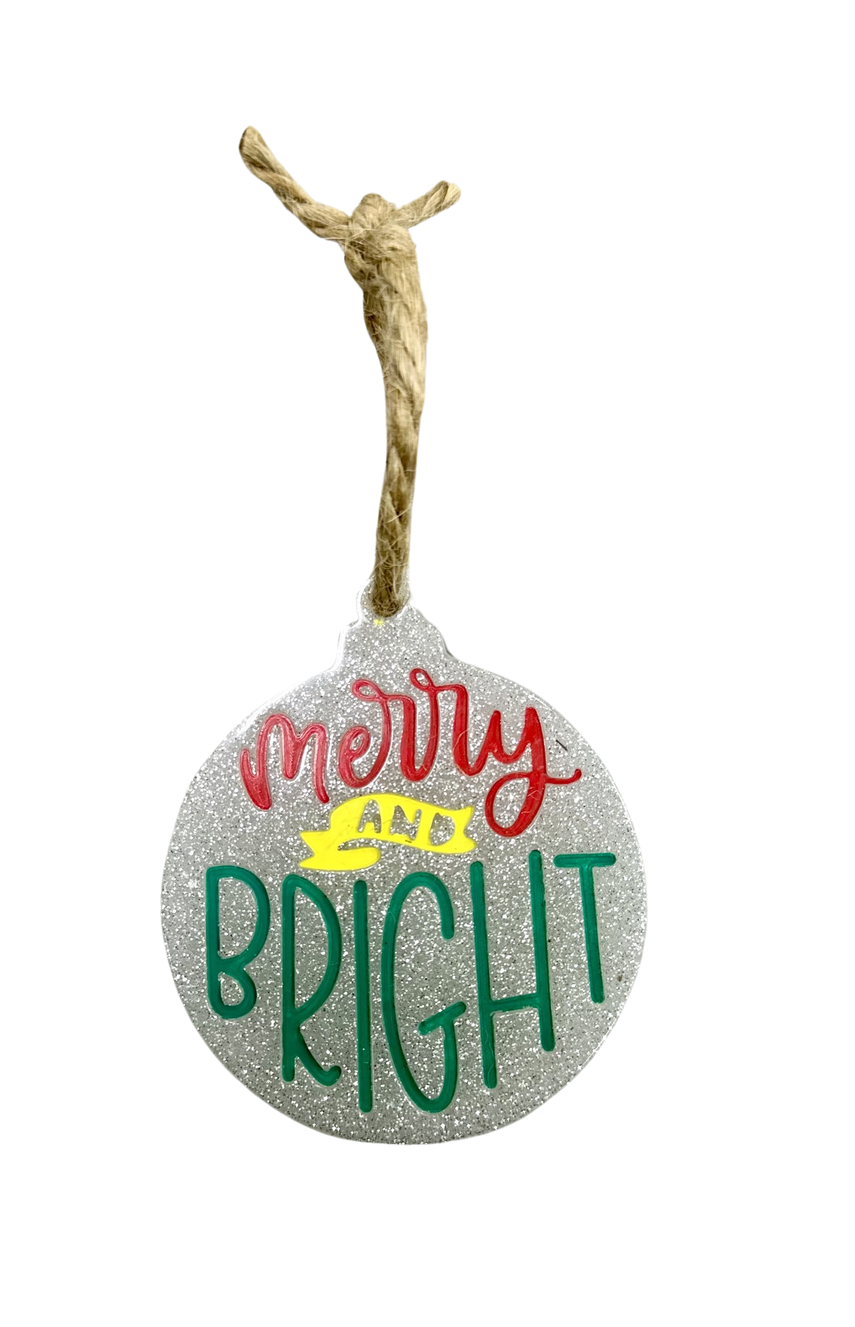 Merry and Bright Christmas Ornament
