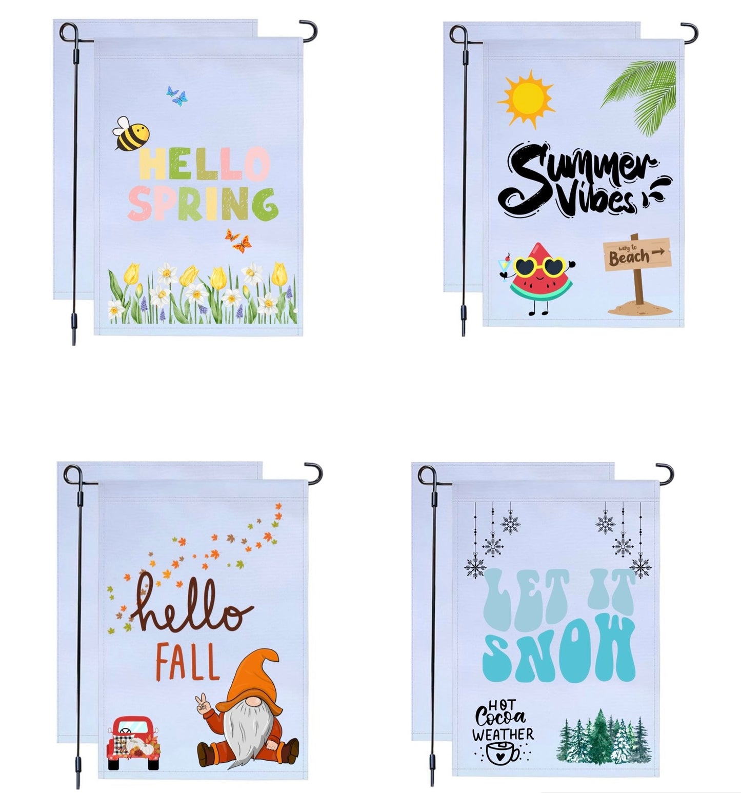 Season Garden Flags (All Seasons - Stand NOT included)