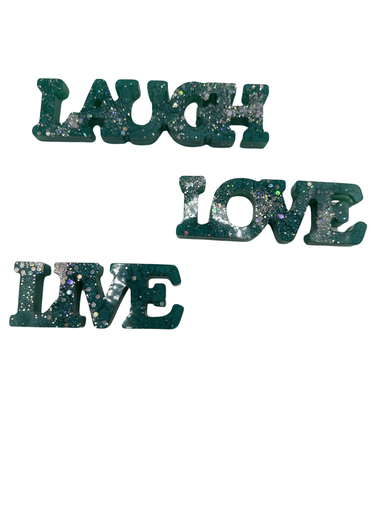 Live Laugh Love Stackable - Green