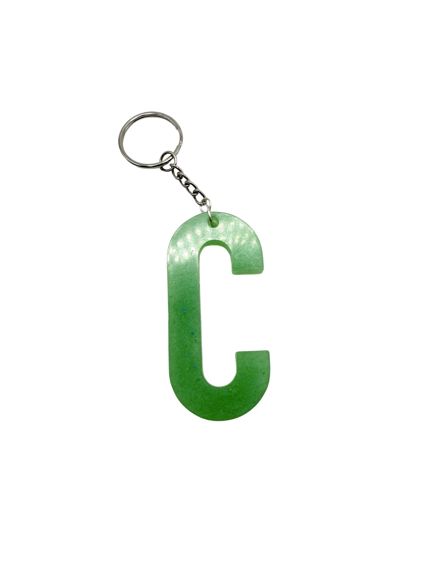Letter C Keychain - Light Green