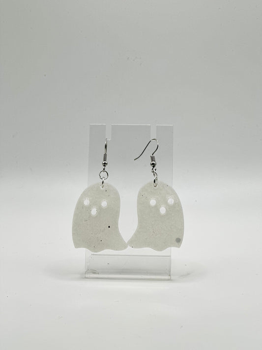 White Ghost Earrings (Small)