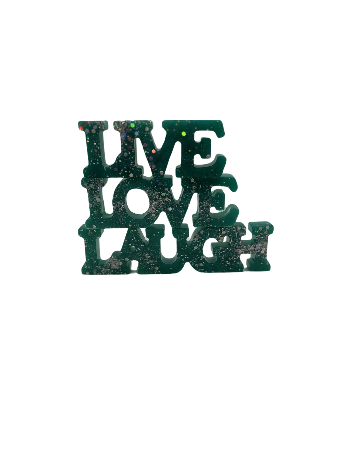 Live Laugh Love Stackable - Green