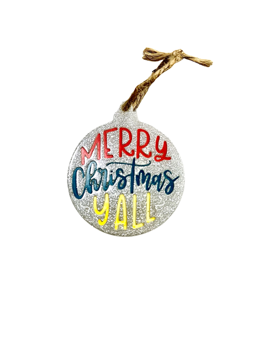 Merry Christmas Y’all Christmas Ornament