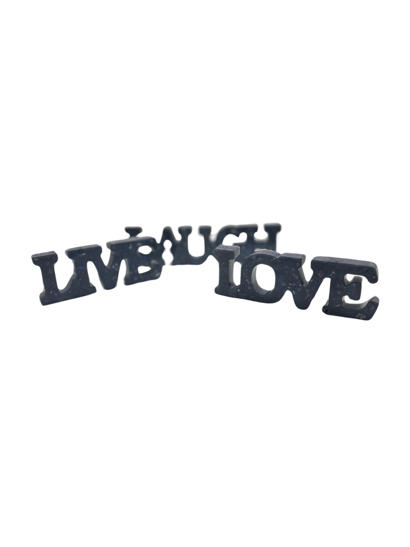 Live Laugh Love Stackable - Blue