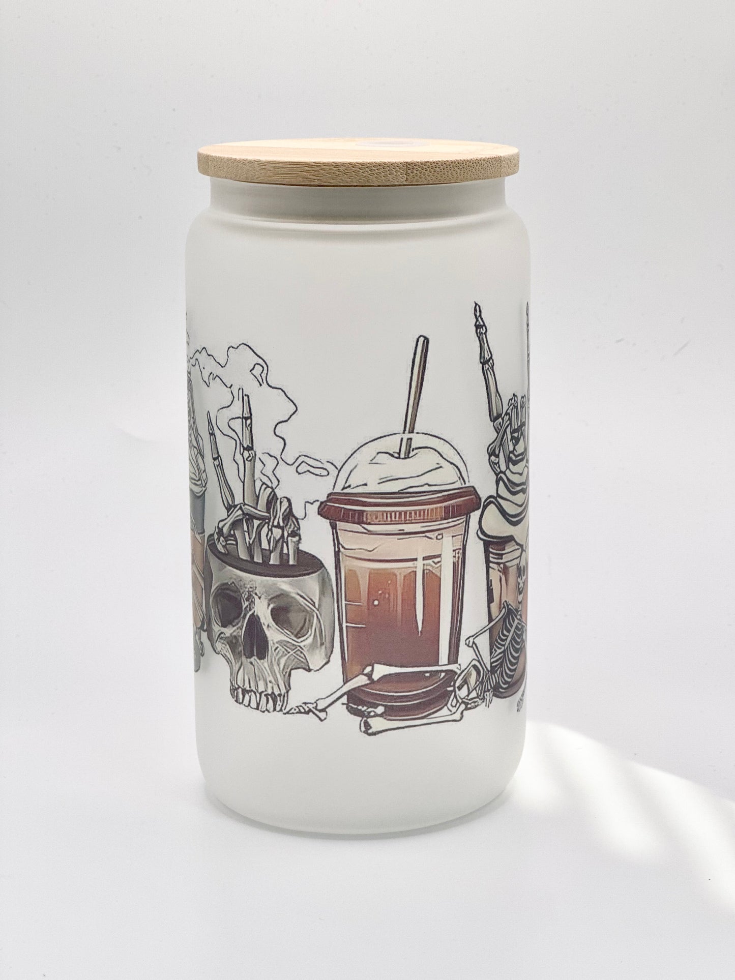 Skeleton Drink Glass Cup