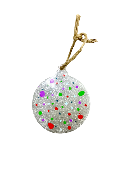 Colorful, Dotted Christmas Ornament
