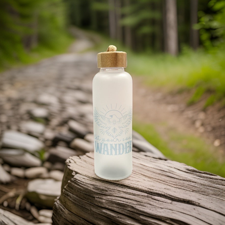 Let Your Soul Wander Glass Bottle