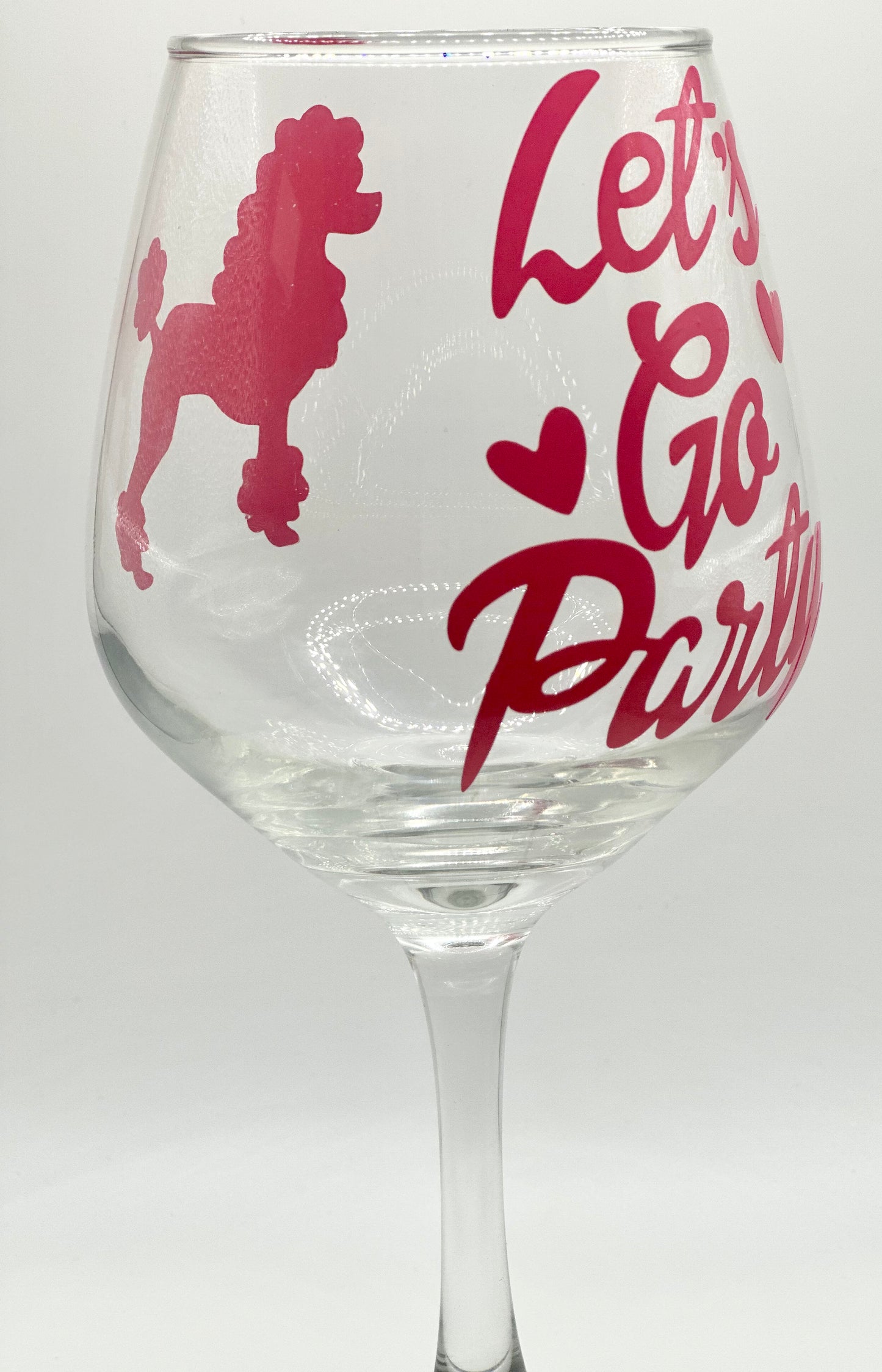Let’s Go Party Wine Glass